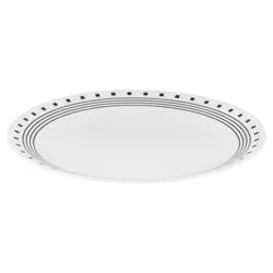 Corelle Livingware City Block Dinner Plate - White/Black