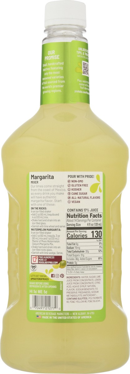 slide 5 of 13, Master Of Mixes Margarita Mix, 59.2 fl oz