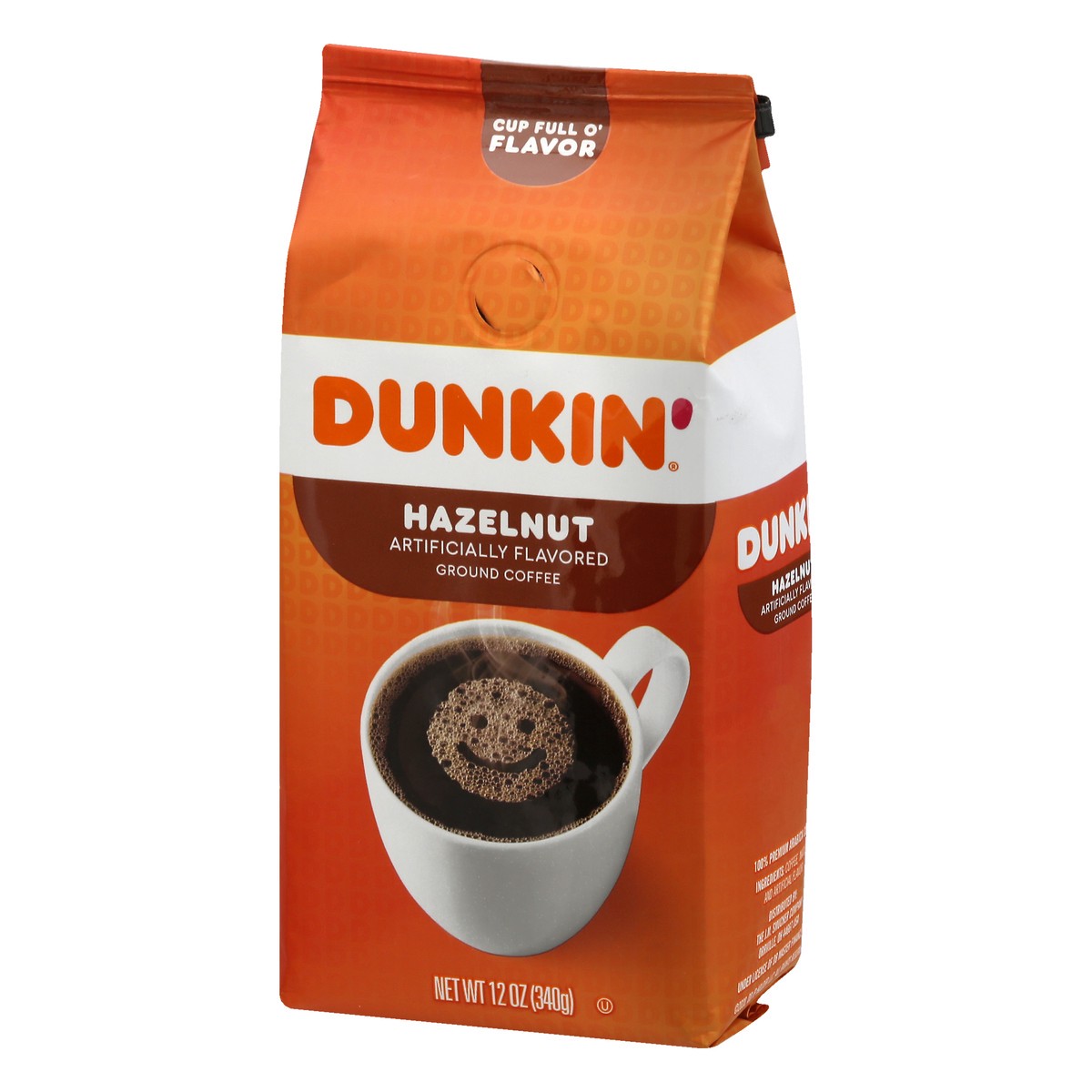 slide 2 of 12, Dunkin' Donuts® ground coffee, hazelnut, 12 oz