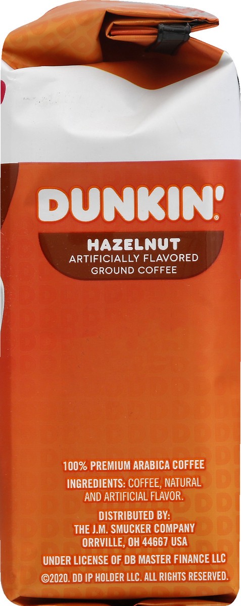 slide 12 of 12, Dunkin' Donuts® ground coffee, hazelnut, 12 oz