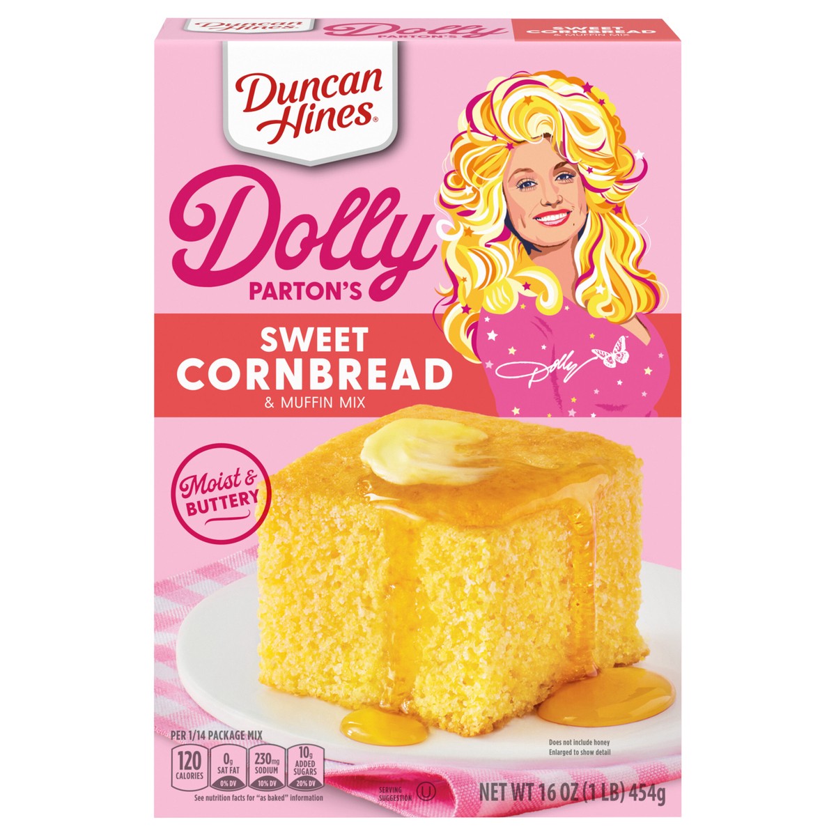 slide 1 of 6, Duncan Hines Dolly Parton's Sweet Cornbread & Muffin Mix, 16 oz., 16 oz