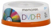 slide 1 of 1, Memorex DVD-R Spindle Disc Pack, 25 ct