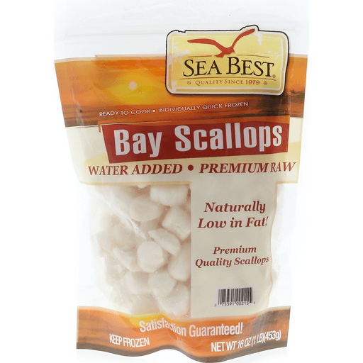 slide 4 of 5, Seabest Retail Bag Scallops, 16 oz