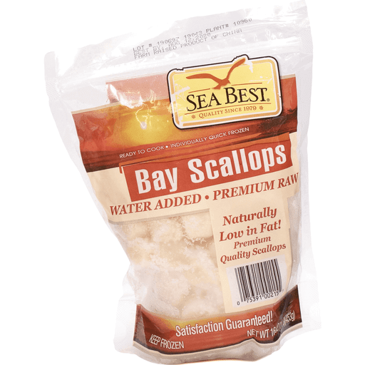 slide 1 of 5, Seabest Retail Bag Scallops, 16 oz