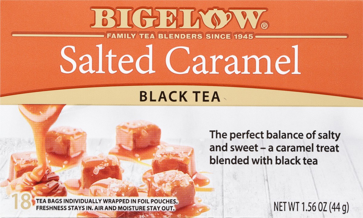 slide 5 of 9, Bigelow Salted Caramel Black Tea 18 Tea Bags, 1.56 oz