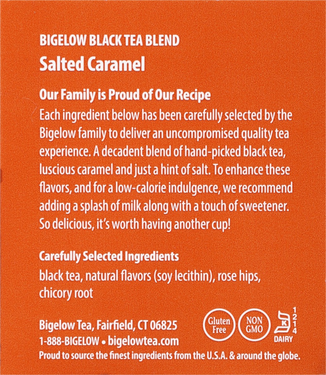 slide 7 of 9, Bigelow Salted Caramel Black Tea 18 Tea Bags, 1.56 oz