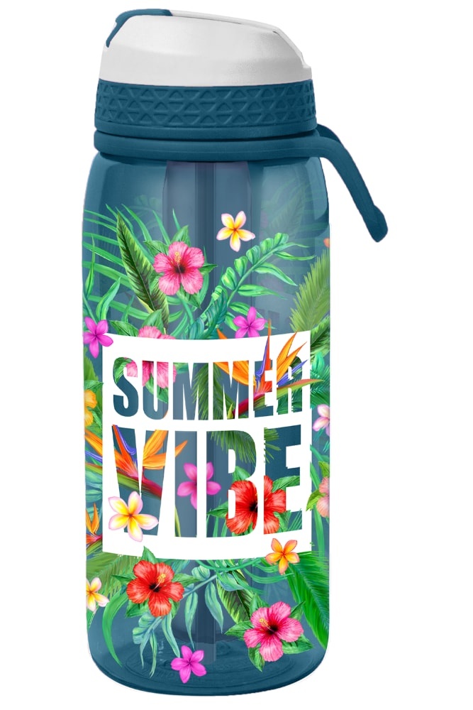 slide 1 of 1, Cool Gear Summer Vibes Print Sipper Bottle, 32 oz