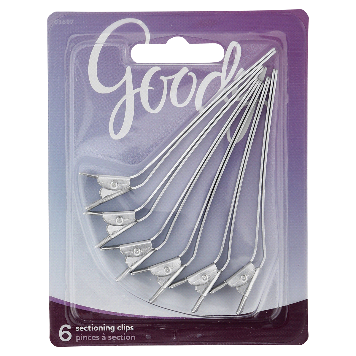 slide 1 of 1, Goody Aluminum Sectioning Clips 6 ea, 6 ct