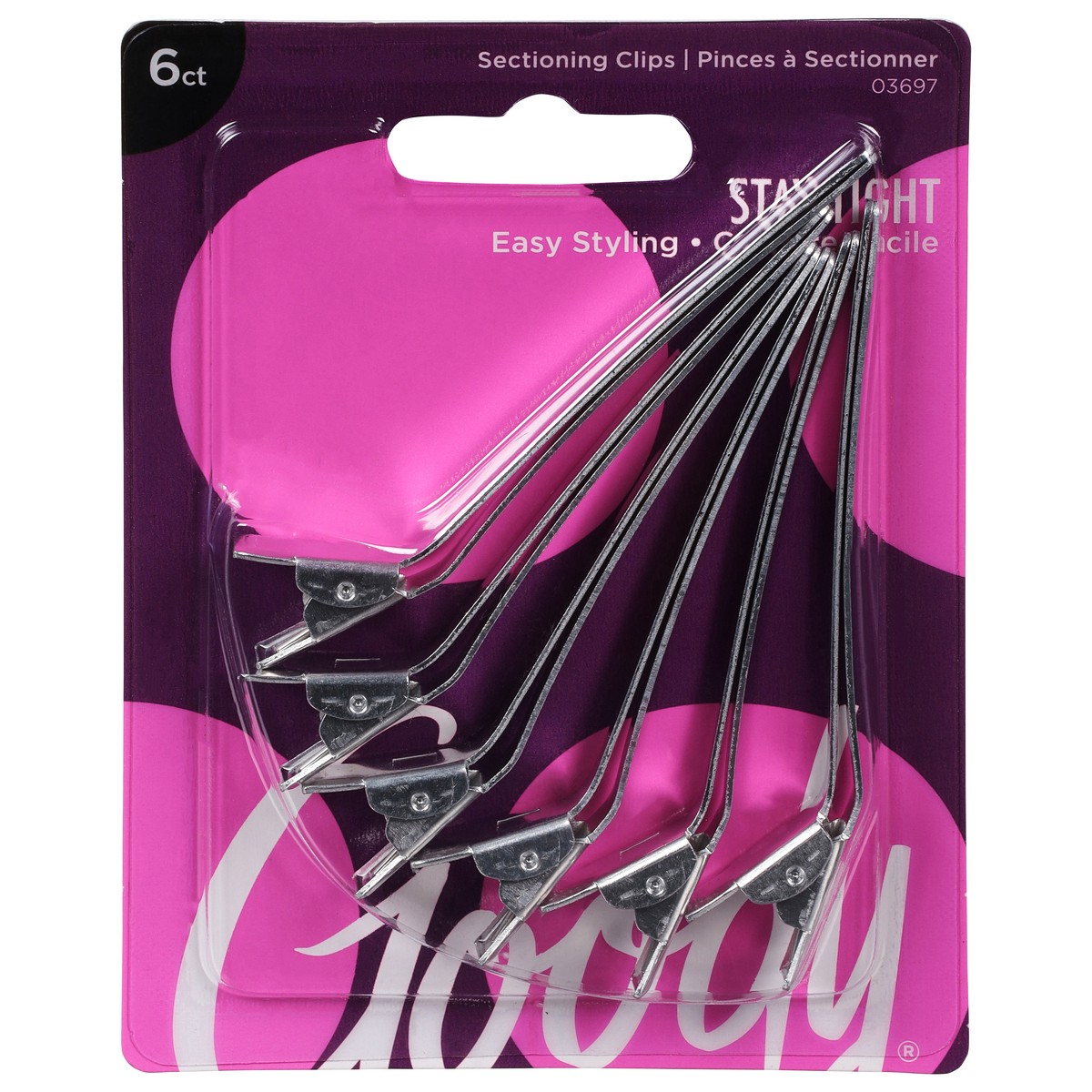 slide 1 of 11, Goody Aluminum Sectioning Clips 6 ea, 6 ct