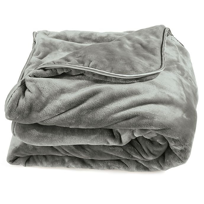 slide 2 of 5, Brookstone Weighted Blanket - Grey, 1 ct