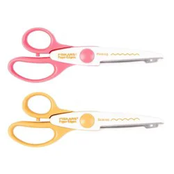 Fiskars Lia Griffith Pinking Scallop Edgers - White/Teal