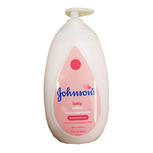 slide 1 of 7, Johnson's Moisturizing Mild Pink Baby Body Lotion, Coconut Oil for Delicate Skin, Hypoallergenic - 27.1 fl oz, 27.10 fl oz