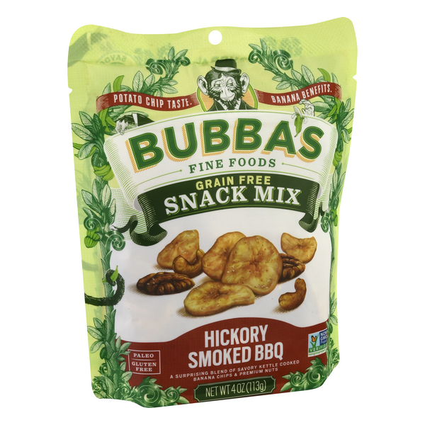 slide 1 of 1, Bubba's Fine Foods Bubbas Hickory Smoked BBQ Grain Free Snack Mix, 4 oz