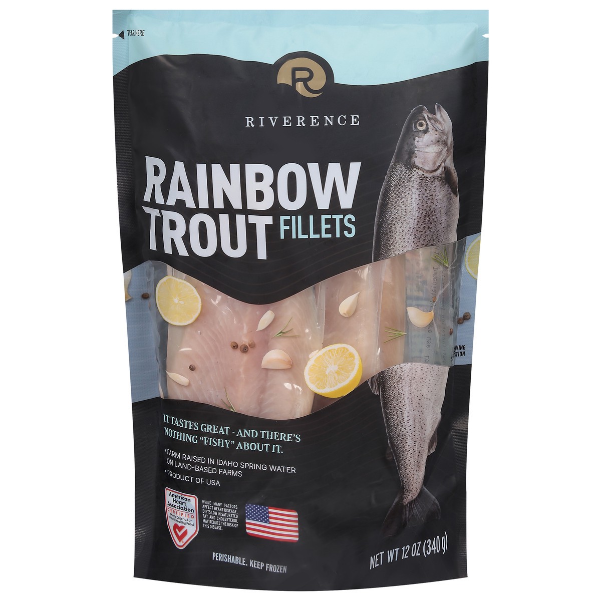 slide 1 of 9, Riverence Rainbow Trout Fillets 12 oz, 12 oz
