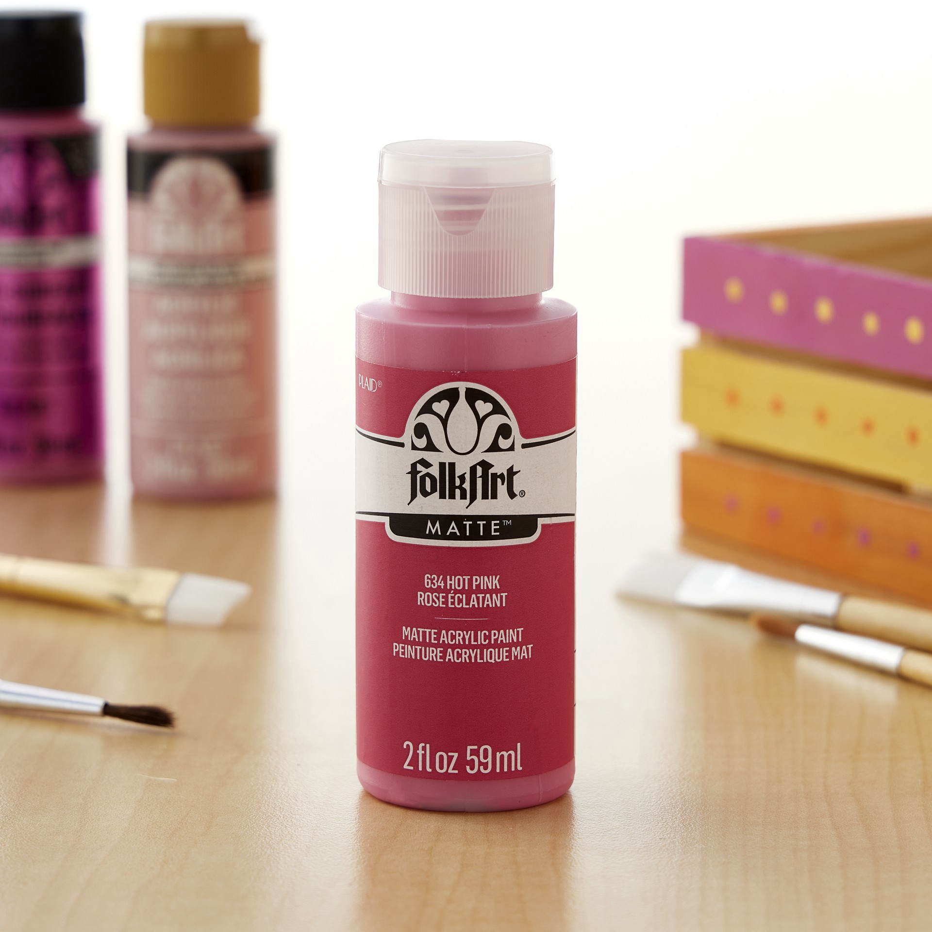 slide 2 of 2, Folkart 2oz. Matte Acrylic Paint, 2 oz