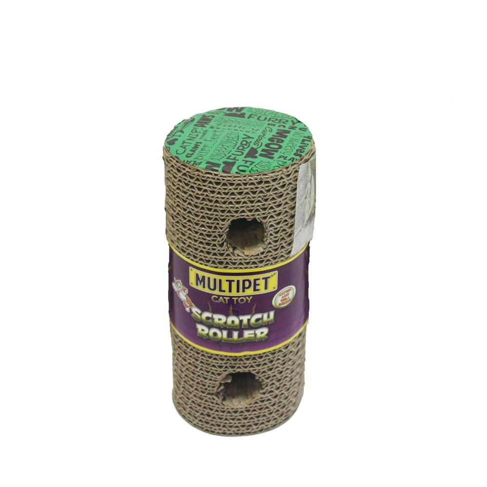 slide 1 of 1, MultiPet Scratch Roller Cat Toy (Assorted), 1 ct
