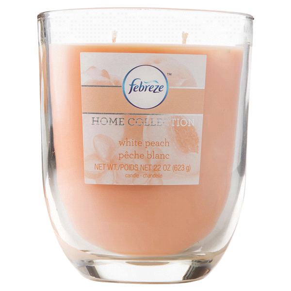 slide 1 of 1, Febreze Home Collection White Peach Candle, 22 oz