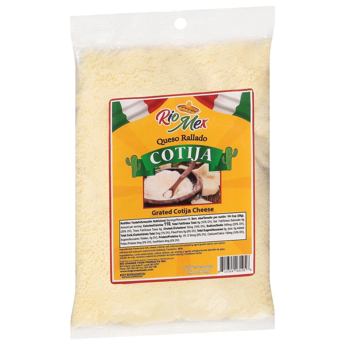 slide 5 of 11, Rio Mex Cotija Grated Cheese 16 oz, 16 oz