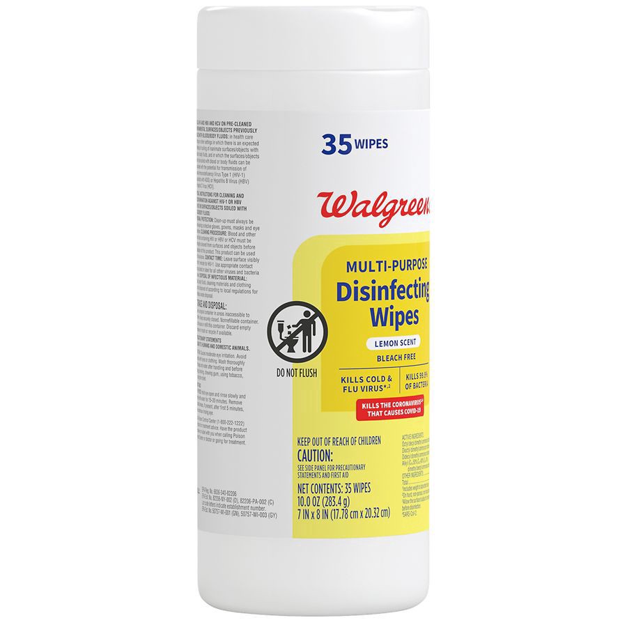 slide 3 of 5, Walgreens Disinfectant Wipes Fresh, 35 ct