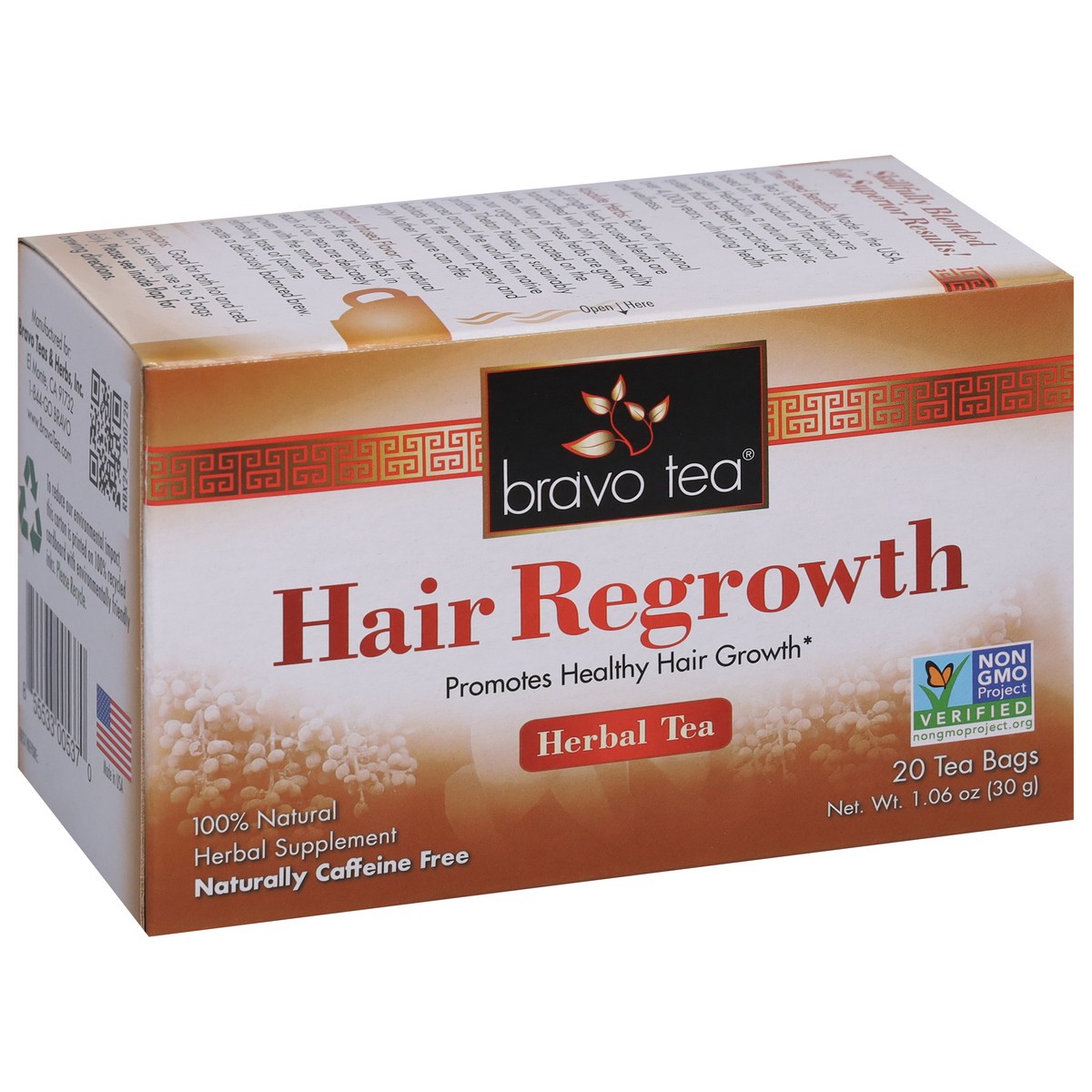 slide 9 of 16, Bravo Tea Hair Regrowth Herbal Tea 20 Tea Bags - 20 ct, 20 ct