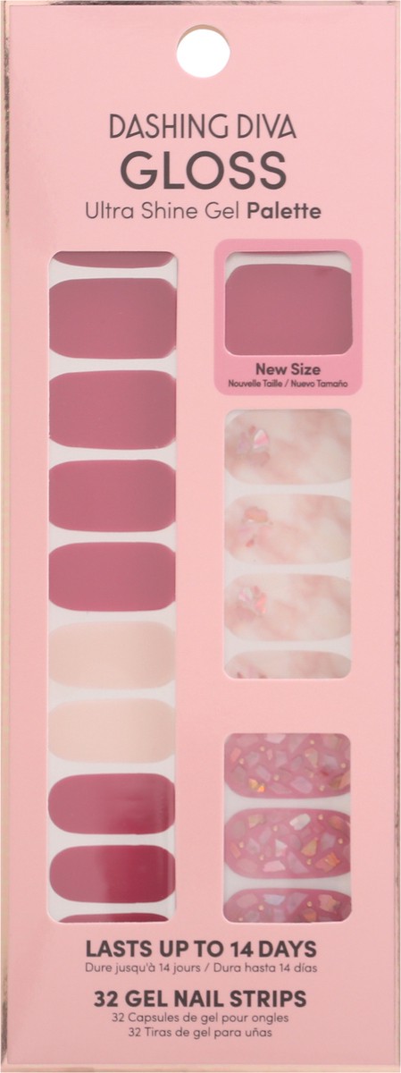 slide 1 of 9, Dashing Diva Gloss Gel Strip Palette, Berry Bloodstone, 32 ct