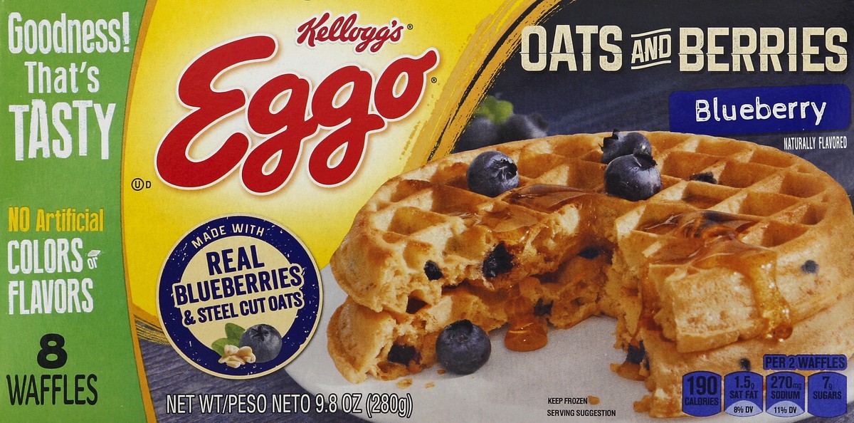 slide 1 of 8, Eggo Waffles 8 ea, 8 ct