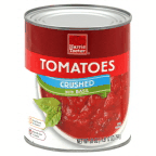 slide 1 of 1, Harris Teeter Crushed Tomatoes & Basil, 28 oz