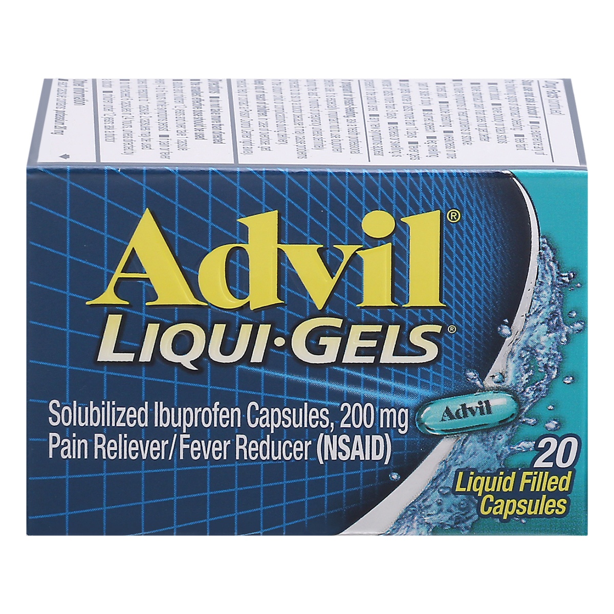 slide 1 of 1, Advil Liqui-Gels Ibuprofen 200 mg Liquid-Filled Capsules 20 ea Box, 20 ct