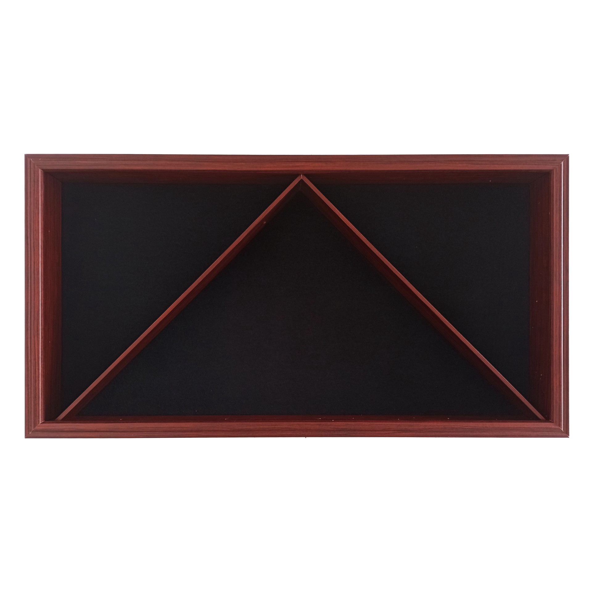 slide 2 of 4, 13" X 26.5" Mahogany Flag & Memorabilia Display Case By Studio Decor, 13 in x 26.5 in