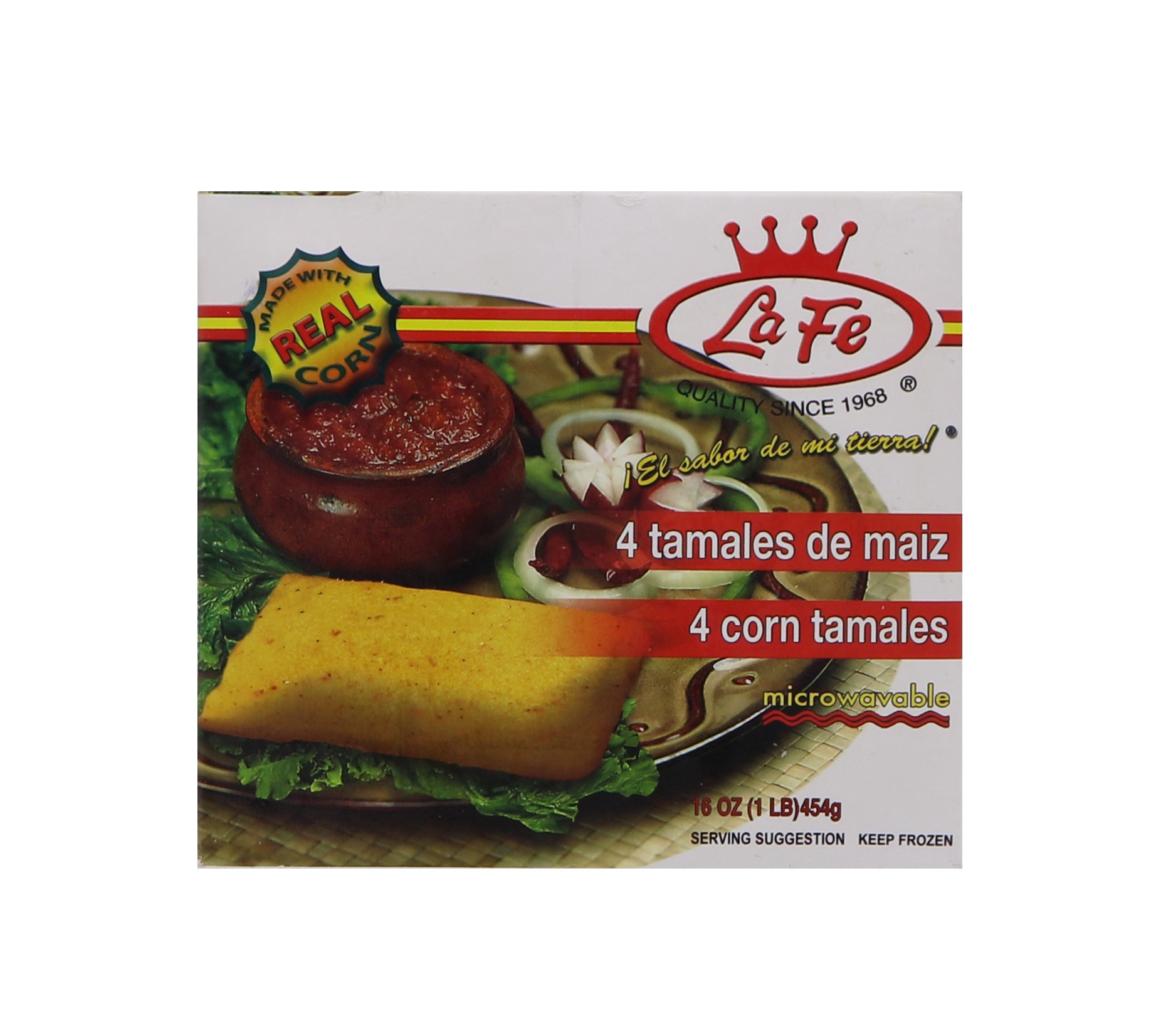 slide 1 of 1, La Fe Cuban Tamal, 4 oz