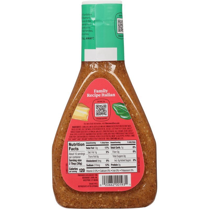 slide 6 of 6, Newman's Own Family Recipe Italian Dressing 16 fl oz, 16 fl oz