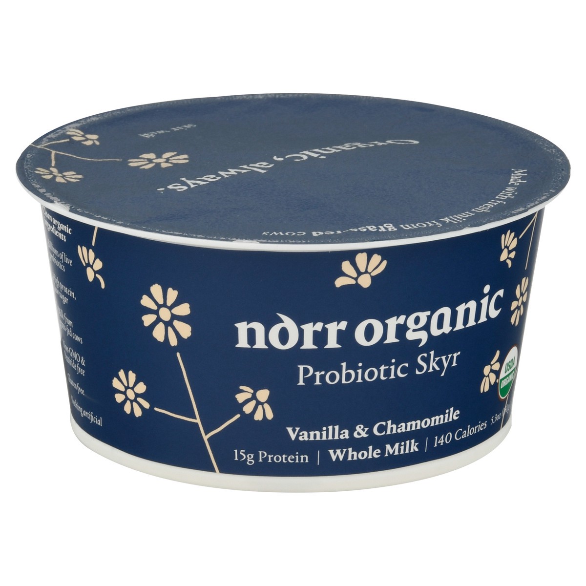 slide 10 of 12, Norr Organic Probiotic Skyr, Vanilla & Chamomile, Whole Milk, 5.3 oz