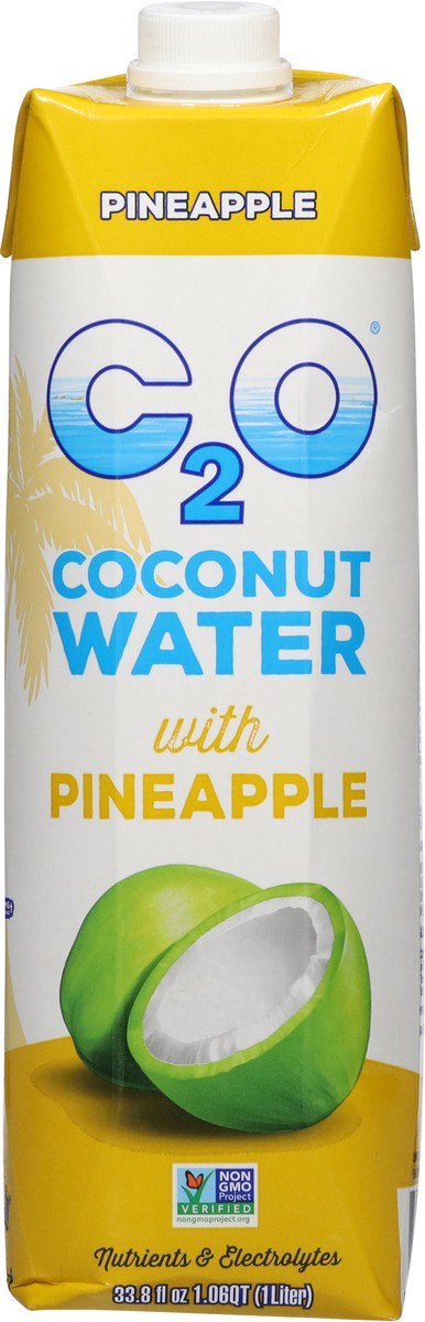 slide 9 of 13, C2O Coconut Water with Pineapple 33.8 fl oz, 33.8 fl oz