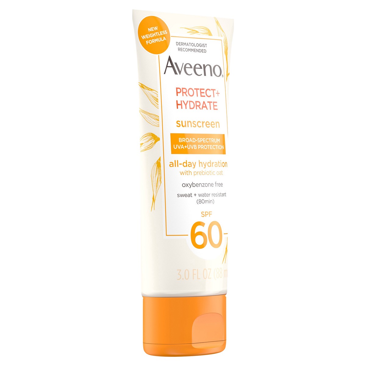 slide 2 of 7, Aveeno Protect + Hydrate Body Sunscreen Lotion with SPF 60, 3 fl. oz, 3 oz