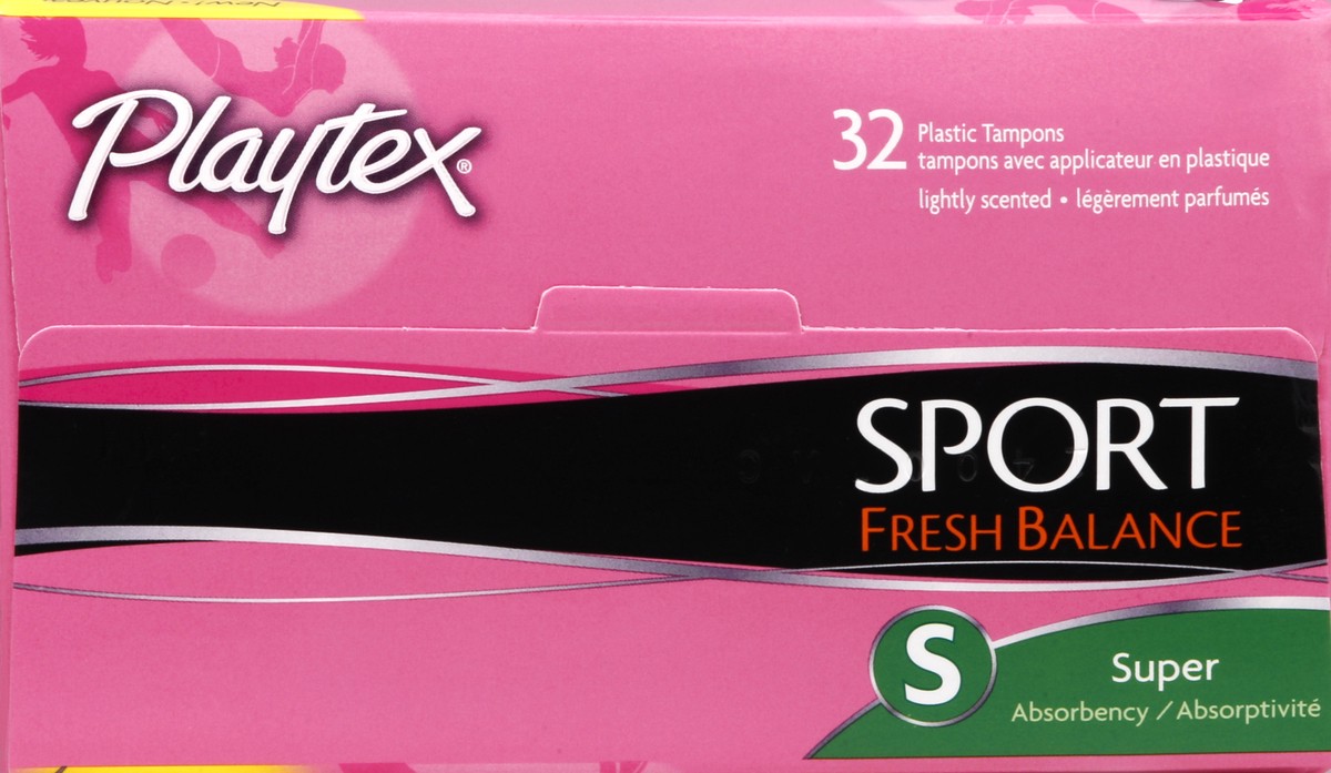 slide 2 of 6, Playtex Sport Fresh Balance Super Absorbency Tampons, 32 ct