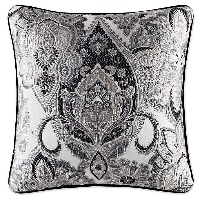 slide 1 of 1, J. Queen New York Guiliana Square Throw Pillow - Silver, 20 in