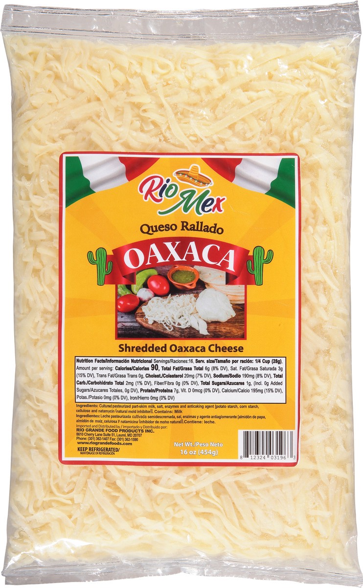 slide 7 of 11, Rio Mexican Oaxaca Cheese - 16 Oz, 16 oz