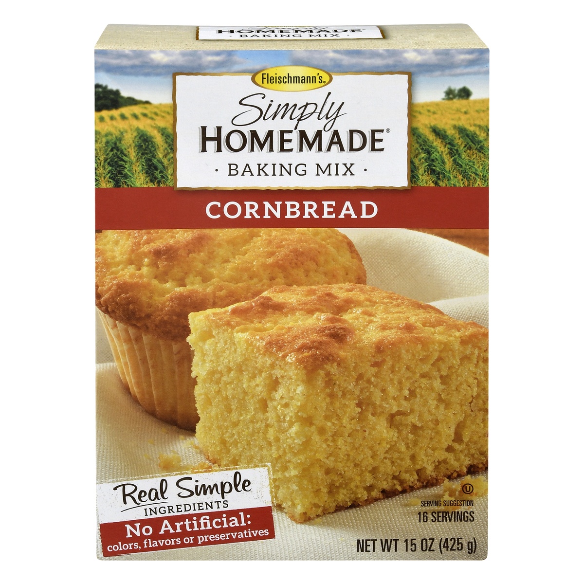 slide 1 of 9, Fleischmann's Cornbread Baking Mix 15 oz, 15 oz