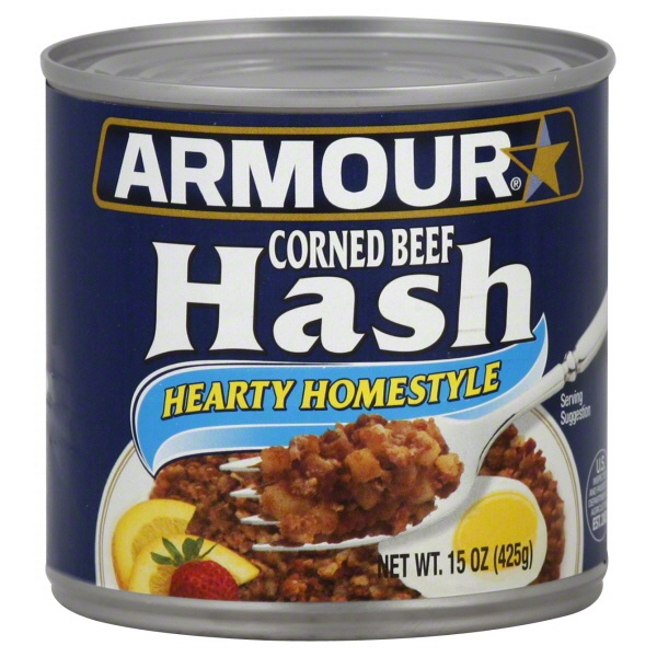 slide 1 of 1, Armour Corned Beef Hash, Hearty Homestyle, 15 oz