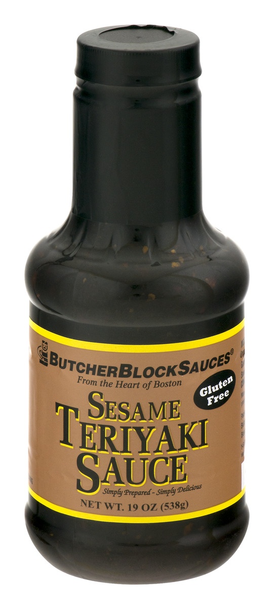 slide 1 of 1, Butcher Block Sauces Sesame Teriyaki Sauce, 19 oz