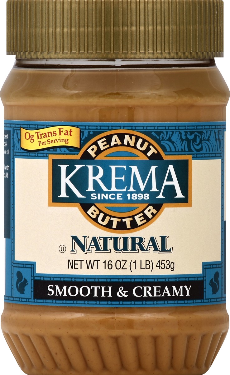 slide 2 of 2, Krema Peanut Butter 16 oz, 16 oz