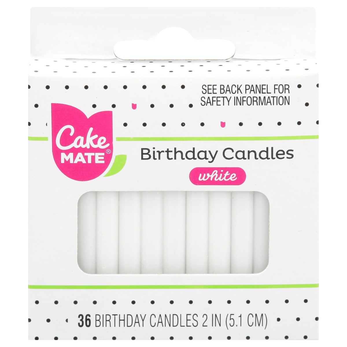 slide 1 of 11, Cake Mate White Party Candles Round, 36 ct