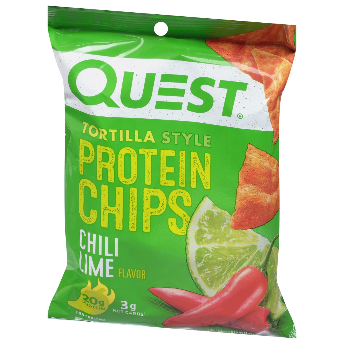 slide 3 of 9, Quest Tortilla Style Chili Lime Flavor Protein Chips 1.1 oz, 1.1 oz