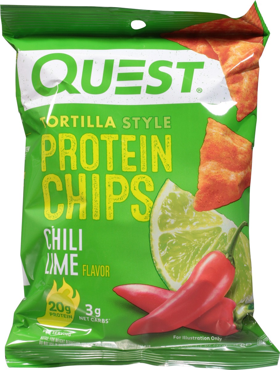 slide 6 of 9, Quest Tortilla Style Chili Lime Flavor Protein Chips 1.1 oz, 1.1 oz