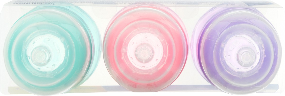 slide 2 of 11, Nuby 8 Ounce Non-Drip Wide Neck Bottles 3 ea, 3 ct