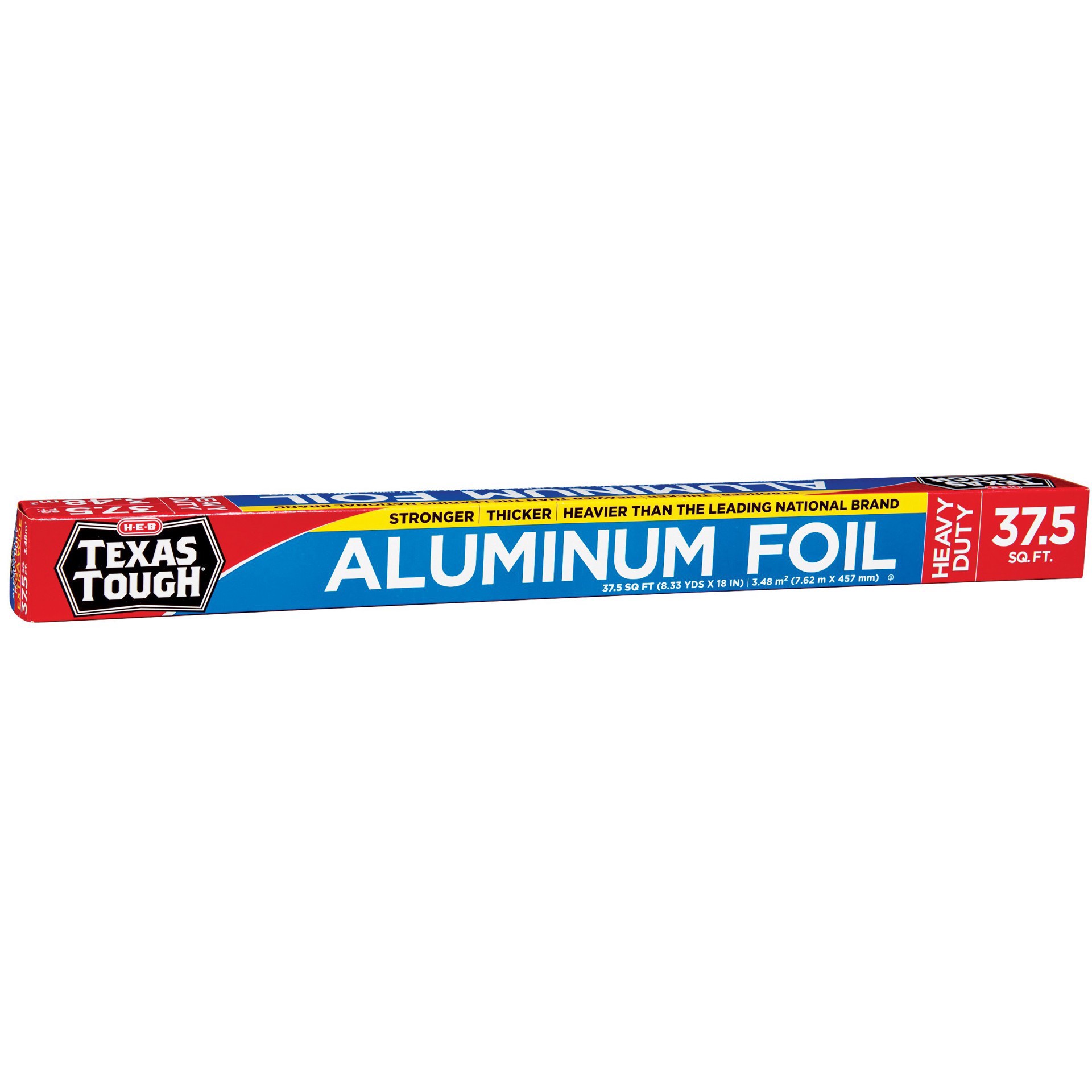 slide 1 of 1, H-E-B Texas Tough Heavy Duty Aluminum Foil, 37.5 sq ft