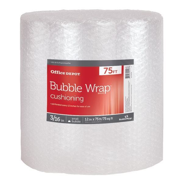 Office Depot Brand Small Bubble Cushioning 316 Thick Clear 12 x