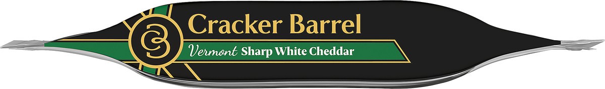 slide 2 of 10, Cracker Barrel Black Ribbon Slices Vermont Sharp White Cheddar Slices 8 ct Pouch, 8 oz