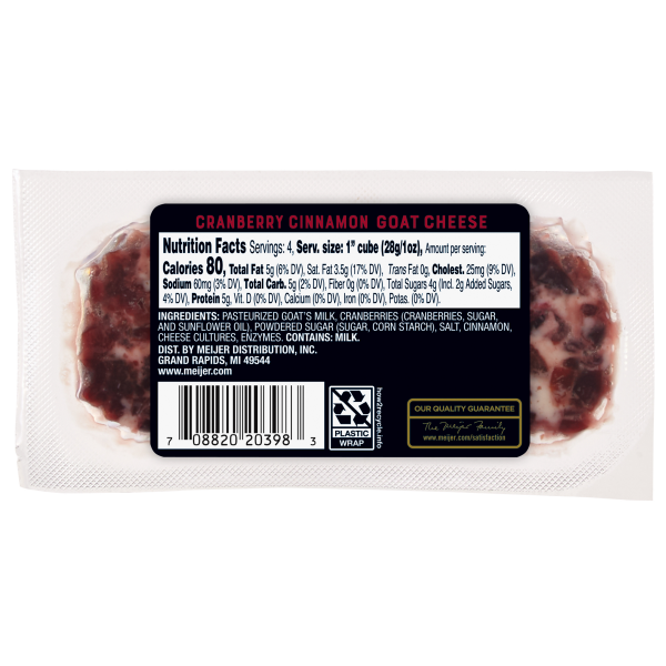 slide 3 of 5, FREDERIKS BY MEIJER Frederik's by Meijer Cranberry Cinnamon Goat Cheese Log, 4 oz