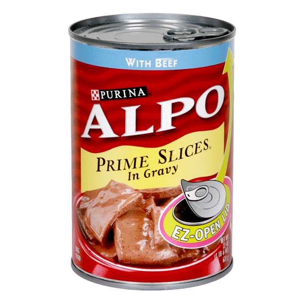 slide 1 of 3, Purina Alpo Prime Slices Gravy Cravers Beef Dog Food, 22 oz